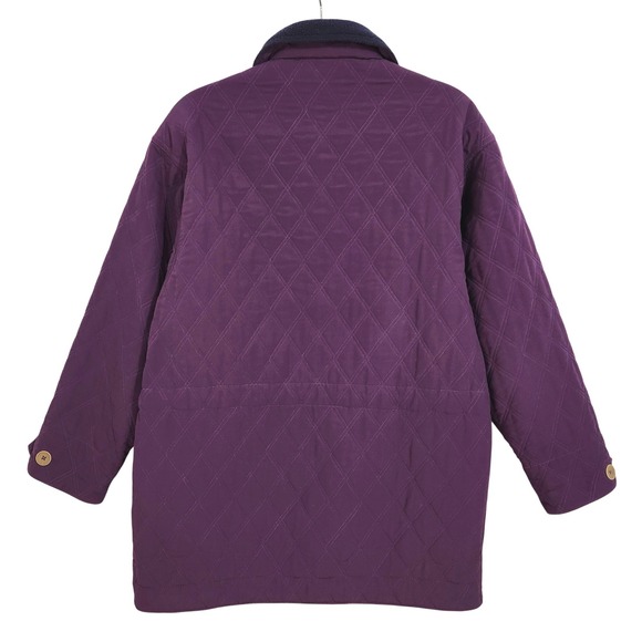 Vintage 1991 Patagonia Quilted Chore Barn Jacket Womens 10 Purple USA Made RARE - Picture 2 of 9